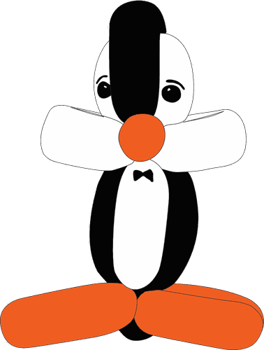 Ballonfigur Pinguin